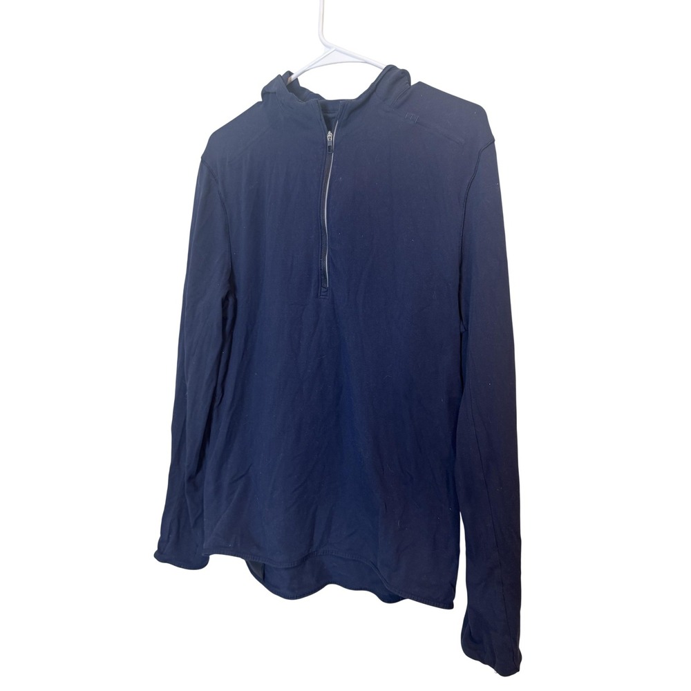 Lululemon Hoodie Mens Medium Blue 1/4 Zip Lightweight Athletic Running Top